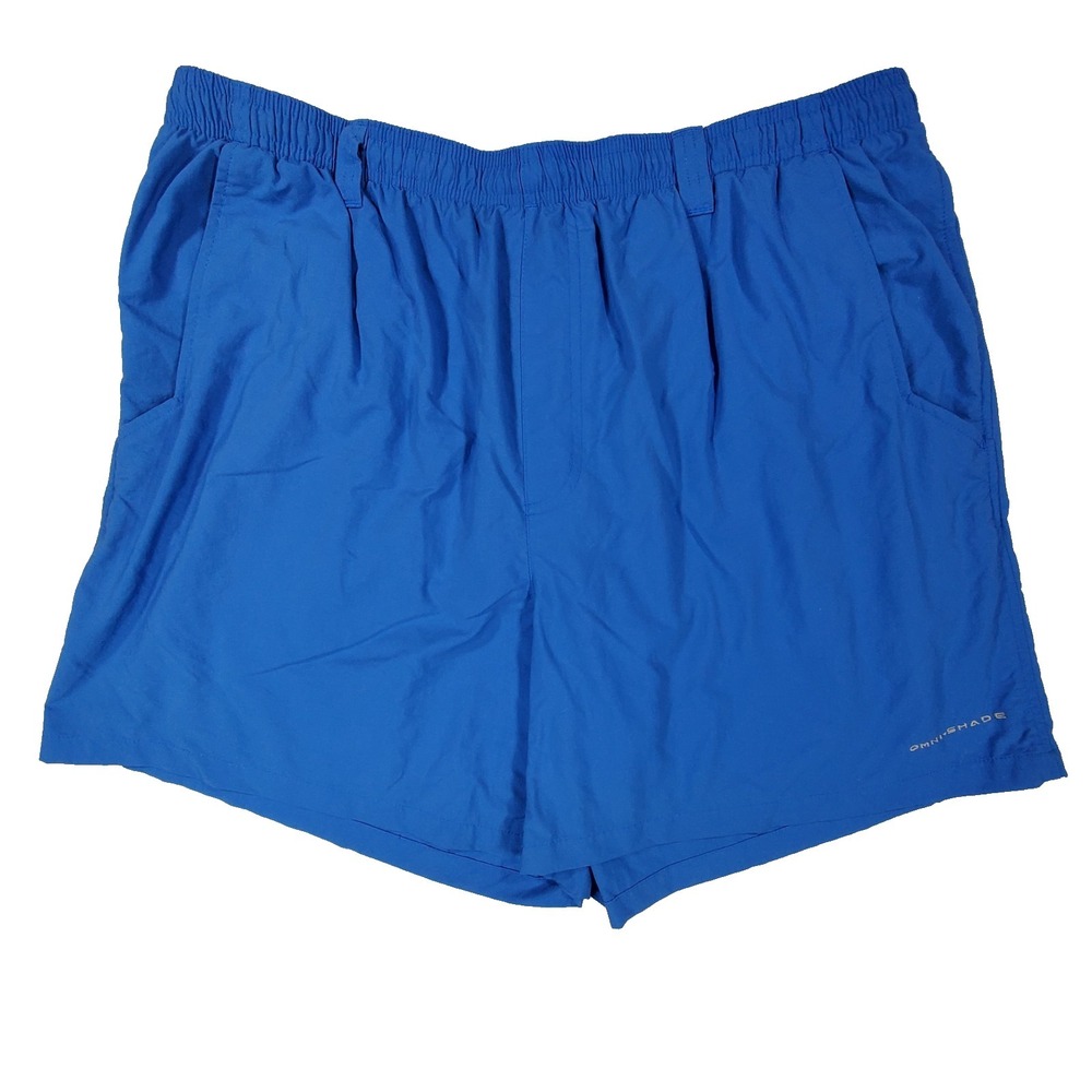 Columbia PFG Omni-Shade Blue Swim Shorts Mens XL‎ Fishing Performance